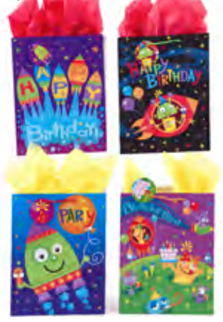 [BB672L] Bolsa Flomo Grande Cumpleaños, paquete de 12 unidades - BB672L